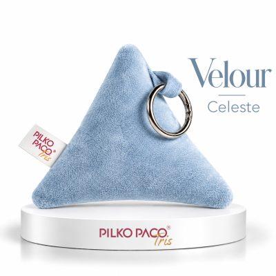 Tris Velour Celeste