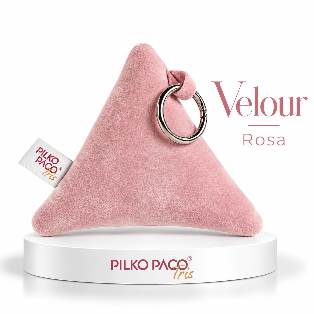 Triángulo Tris Velour Rosé