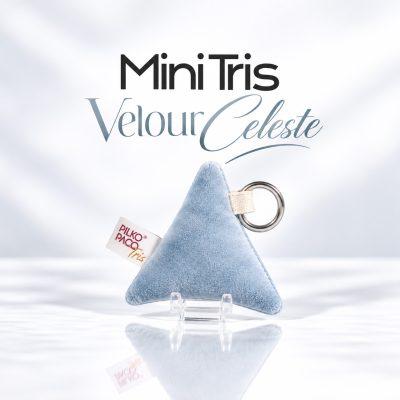 Mini Tris Velour Celeste